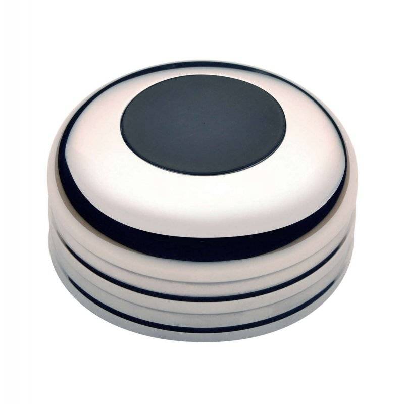 GT Performance GT3 Low Profile Plain Black Horn Button with Spacer