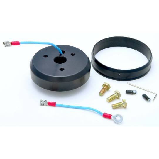 GT Performance GT3 Steering Wheel Adapter - 3-Bolt GT Wheel to OE Column - Black Anodized - Ford 20-6005
