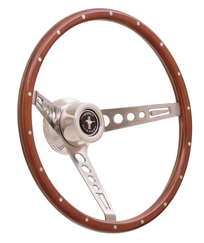 GT Performance GT Retro Wood Mustang Style Steering Wheel