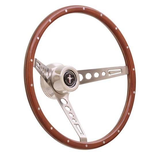 GT Performance GT Retro Wood Mustang Style Steering Wheel