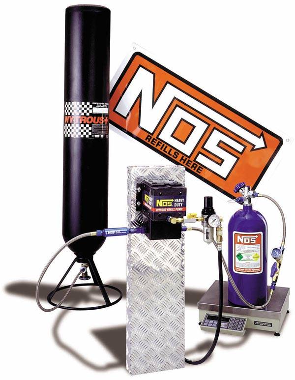 NOS Nitrous Refill Station - Pump / Plumbing / Regulator / Tank Stand