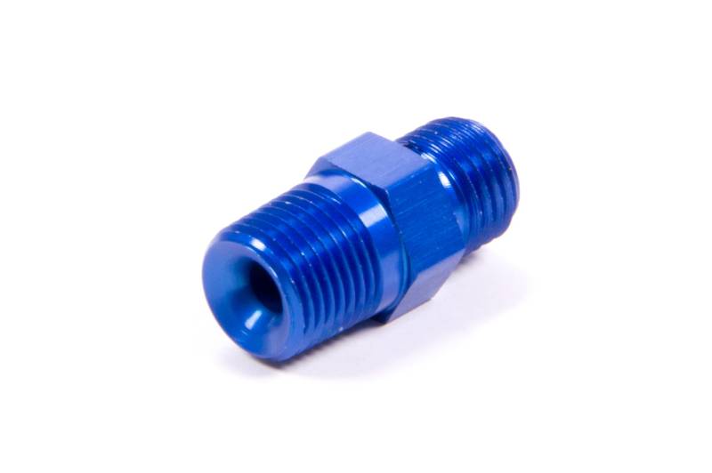 NOS Straight 3 AN Flare Jet to 1/8 in NPT Male Flare Jet - Blue Anodized