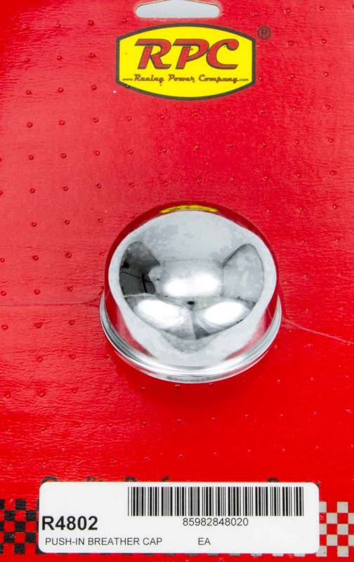 Racing Power Co-Packaged Chrome Push In Oil Fill Cap
