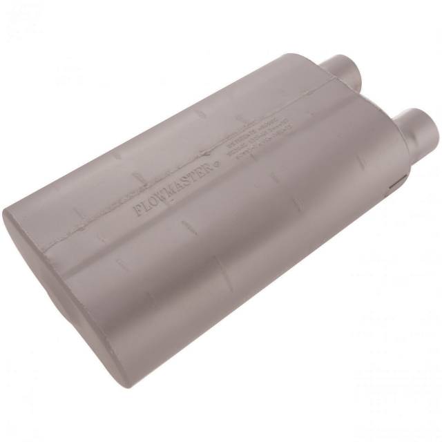Flowmaster 80 Series Chambered-Flow Muffler - 2.5" Offset - Inlet/Same End Offset - Outlet