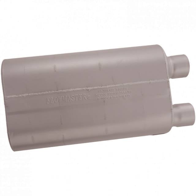 Flowmaster 80 Series Chambered-Flow Muffler - 2.5" Offset - Inlet/Same End Offset - Outlet