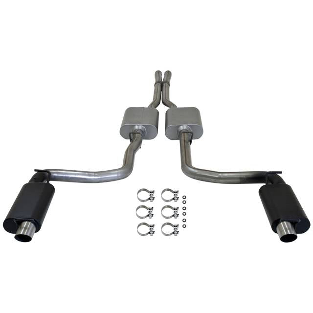 Flowmaster Force II Cat-Back Exhaust System - 2-1/2 in Tailpipe - 3 in Tips - Mopar LX-Body 2011-14