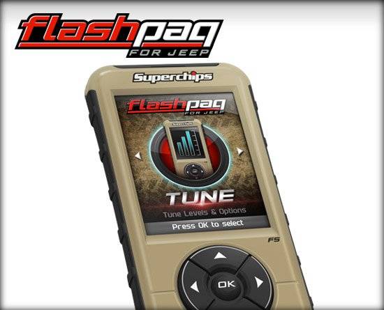Superchips Flashpaq F5 Engine Tuner - 15-16 Jeep