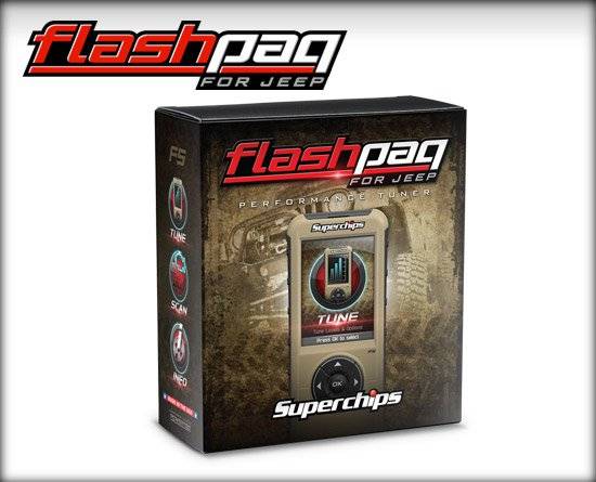 Superchips Flashpaq F5 Engine Tuner - 15-16 Jeep