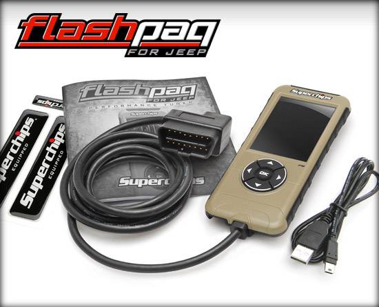 Superchips Flashpaq F5 Engine Tuner - 15-16 Jeep