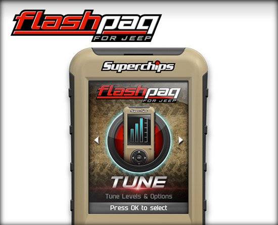 Superchips Flashpaq F5 Engine Tuner - 15-16 Jeep