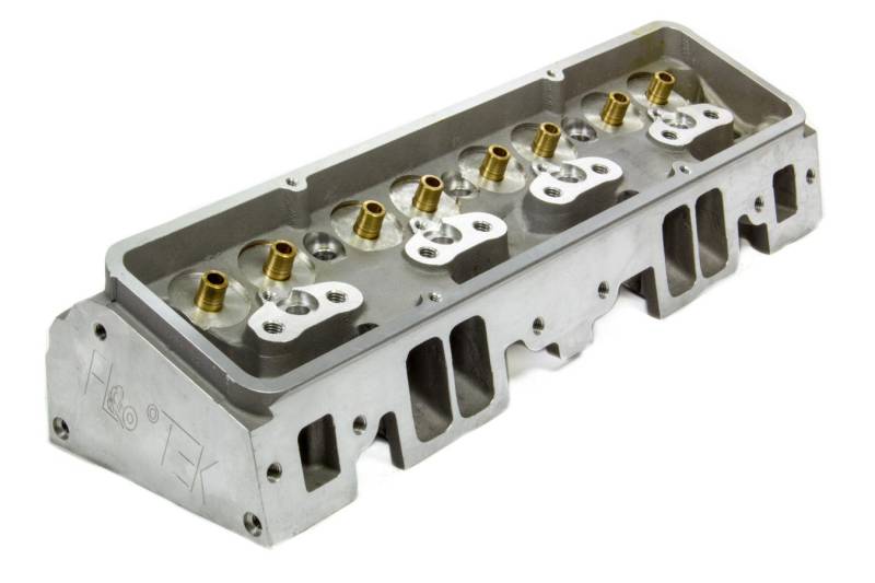 Flo-Tek Cylinder Head - Bare - 2.020 / 1.600 in Valves - 180 cc Intake - 64 cc Chamber - Angle Plug - Small Block Chevy