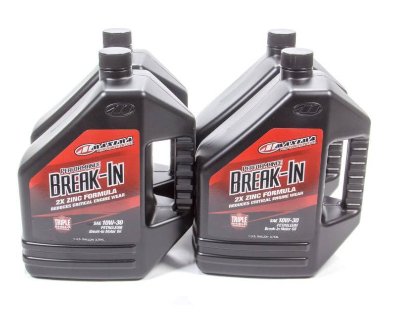 Maxima Performance Break-In High Zinc 10W30 Motor Oil - Conventional - 1 Gallon Bottle - Set of 4