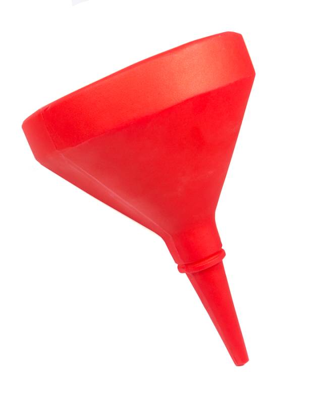 Sunoco Race Jugs 8.5" D-Shape Funnel Plastic - Red