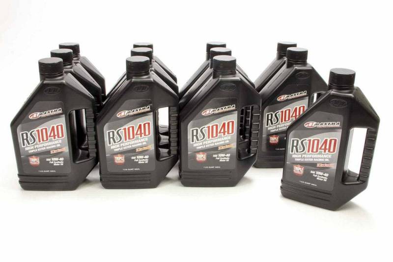 Maxima Racing Oils RS Motor Oil 10W40 Synthetic 1 qt - Set of 12