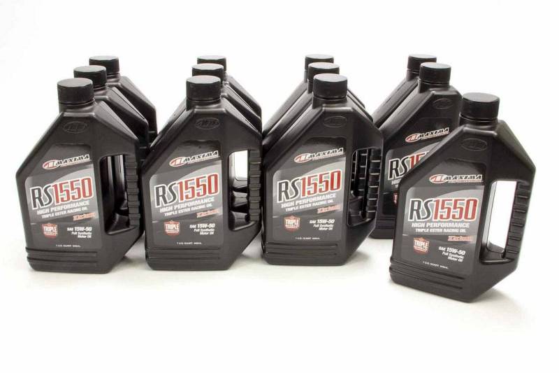 Maxima Racing Oils RS Motor Oil 15W50 Synthetic 1 qt - Set of 12