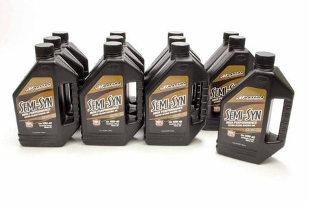 Maxima Racing Oils Semi-Syn Motor Oil 10W40 Semi-Synthetic 1 qt - Set of 12