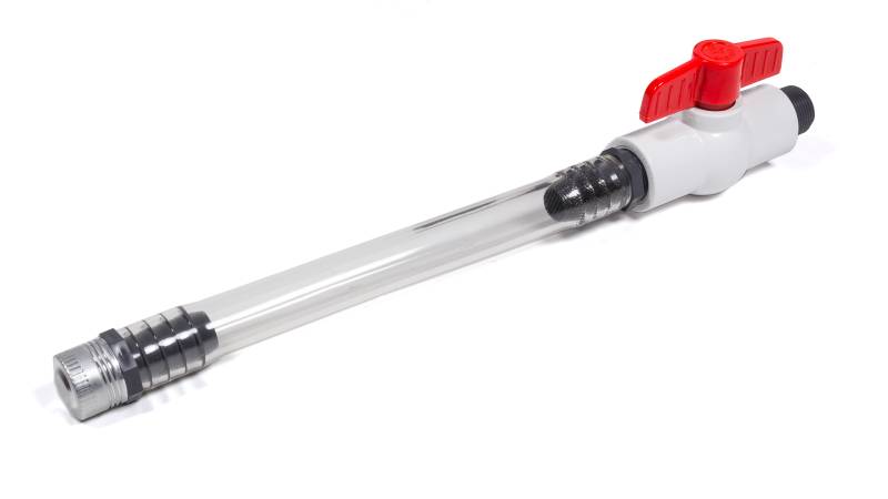 Sunoco Race Jugs Filler Hose Utility Jug Hose 14" Long Screw-On Cap Plastic Shut-Off Valve - Plastic/Vinyl