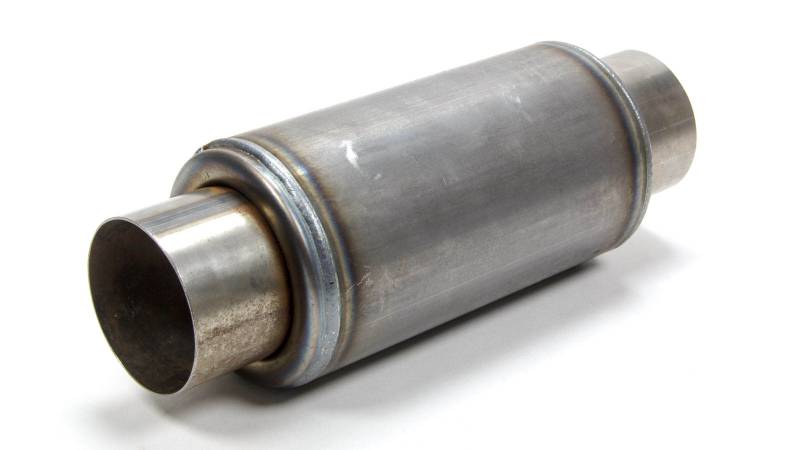 Beyea Custom Headers Dirt Modified Muffler 3" Inlet 3" Turn Down Outlet 8" Long Body - Steel