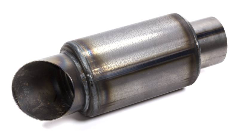 Beyea Custom Headers 2-1/2" Inlet Muffler 2-1/2" Turn Down Outlet 6" Long Body Steel - Natural