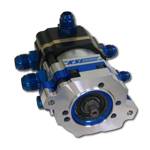 KSE Racing Products TandemX Tandem Pump Hex Driven 3/8" Male Hex Drive Billet Aluminum - Black/Clear Anodize