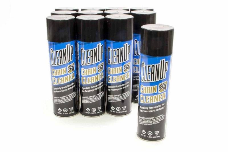 Maxima Racing Oils Clean Up Chain Cleaner 15.50 oz Aerosol - Set of 12