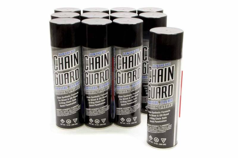 Maxima Racing Oils Chain Guard Chain Lube Synthetic 15.0 oz Squeeze Bottle - Set of 12
