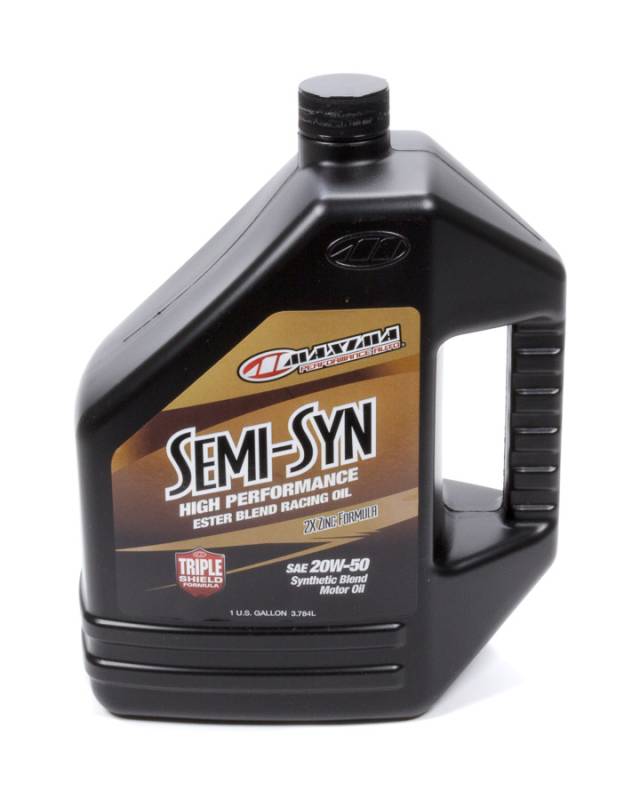 Maxima Racing Oils Semi-Syn Motor Oil 20W50 Semi-Synthetic 1 gal - Each