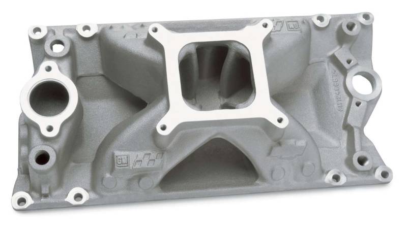 GM Performance Parts Eliminator Intake Manifold Square Bore Single Plane Aluminum - Natural