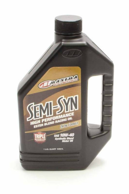 Maxima Racing Oils Semi-Syn Motor Oil 10W40 Semi-Synthetic 1 qt - Each