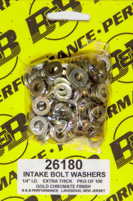 Stef's 9/16" OD Flat Washer 1/4" ID 0.100" Thick Steel - Chromate