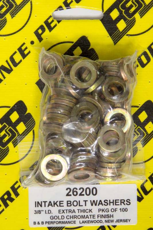 Stef's 5/8" OD Flat Washer 3/8" ID 0.100" Thick Steel - Chromate