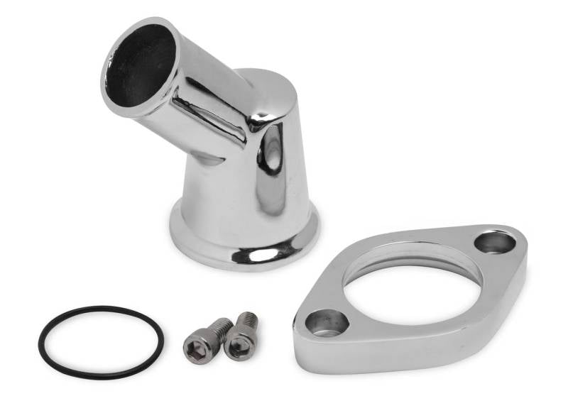 Weiand 45 Degree Water Neck 1-1/2" ID Hose Swivels O-Ring - Hardware Included