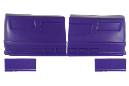 Dominator Racing Products Complete Nose Street Stock Fender Extensions Included Molded Plastic - Purple