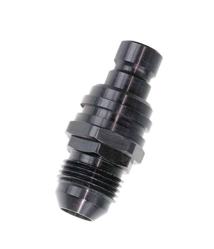 Jiffy-tite 2000 Series Quick Release Adapter Straight 3 AN Male to Quick Release Plug Valved - FKM Seal