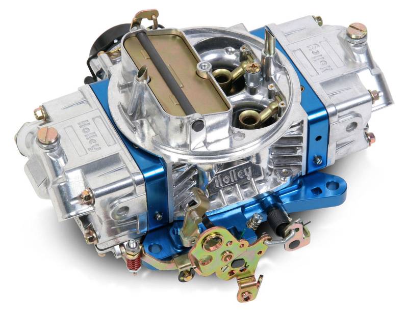 Holley 850 CFM Ultra Double Pumper Carburetor - Silver/Blue