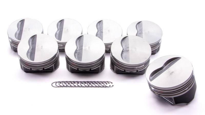 KB Pistons Performance Claimer Performance Series SB Chevy Flat Top Piston Set - 4.155" Bore