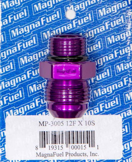 MagnaFuel #12 O-Ring to #10 O-Ring Male Union Reducer Fitting