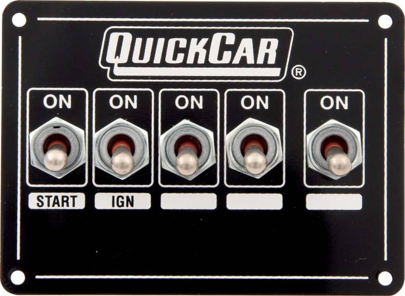 QuickCar Extreme Single Ignition Panel w/ Accessory Switches