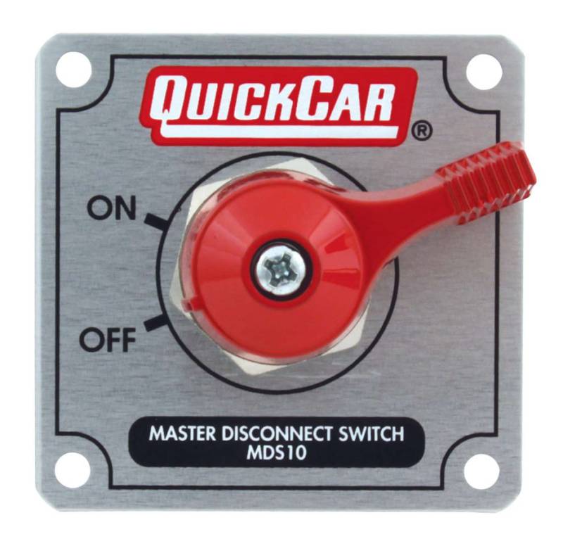 QuickCar Master Disconnect Switch - Solid Silver Plate