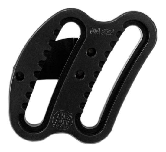 Wehrs Machine Frame Mount Clamp-On Panhard Bar Bracket - Black Anodized - 2 in Square Tubing WM212