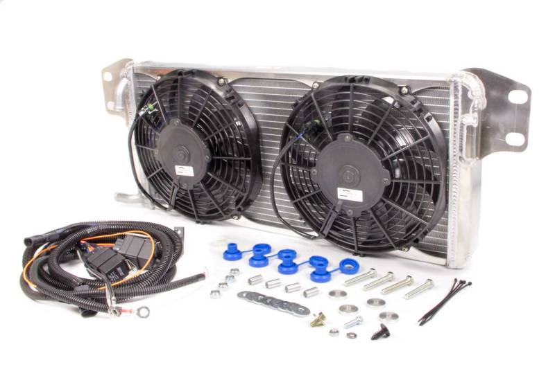 AFCO Racing Products Intercooler Heat Exchanger Fan Included Aluminum Natural - GM LS-Series