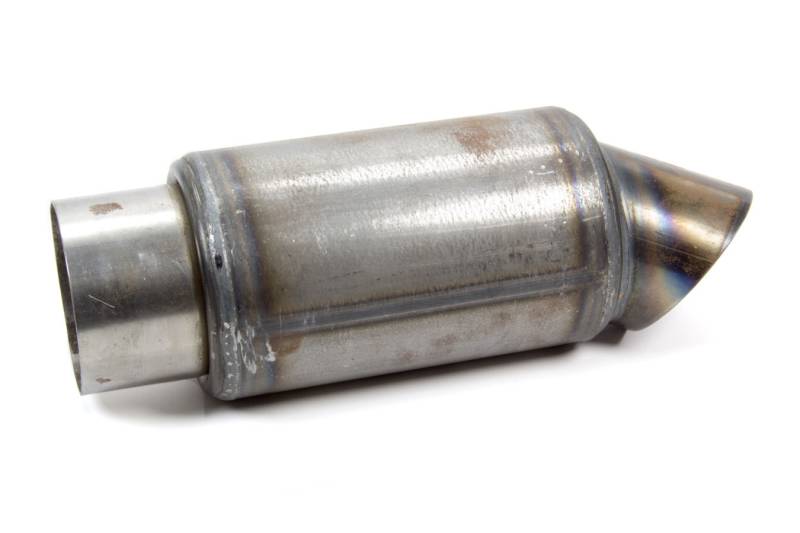 Beyea Slip-On Muffler w/ Turn Down - 3" x 3" x 6" Body
