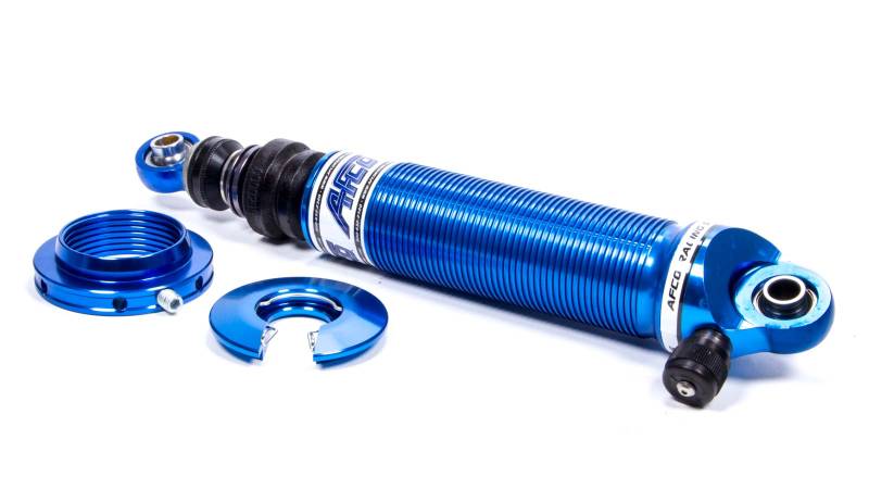 AFCO Eliminator Series Twintube Double Adjustable Shock - 12.00 in Compressed / 16.50 in Extended - Threaded  - Blue Anodized