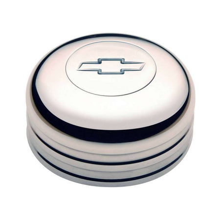 GT Performance GT3 Polished Horn Button-Chevy Bowtie Engraved