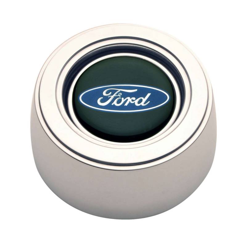 GT Performance GT3 Hi-Rise Ford Oval Color Horn Button Polished
