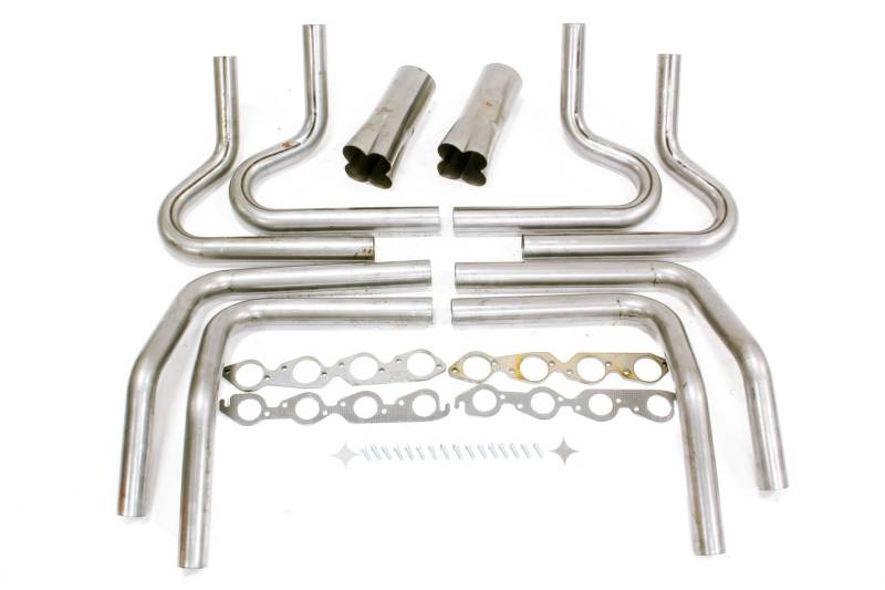 Hedman Hedders 2-3/8" BB Chevy Weld Up Kit- 4-1/2" Weld On Collecto