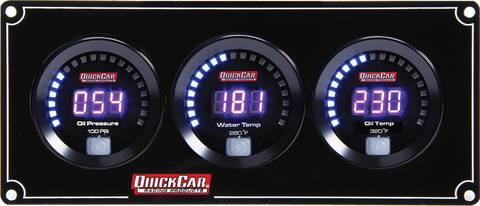 QuickCar Digital 3-Gauge Panel OP/WT/OT
