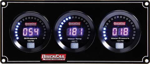 QuickCar Digital 3-Gauge Panel OP/WT/WP