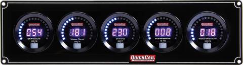 QuickCar Digital 5-Gauge Panel OP/WT/OT/FP/Volts