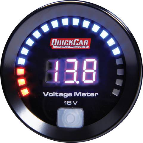 QuickCar Digital Volt Gauge 8-18